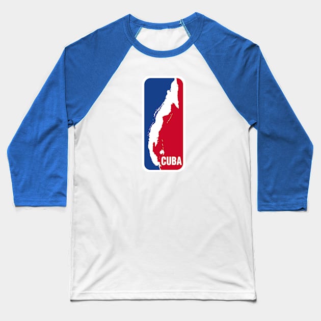 Play Cuba - Light Color Options Baseball T-Shirt by Eric Sylvester